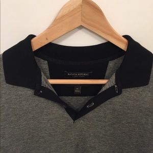 Banana Republic soft polo Grey Medium